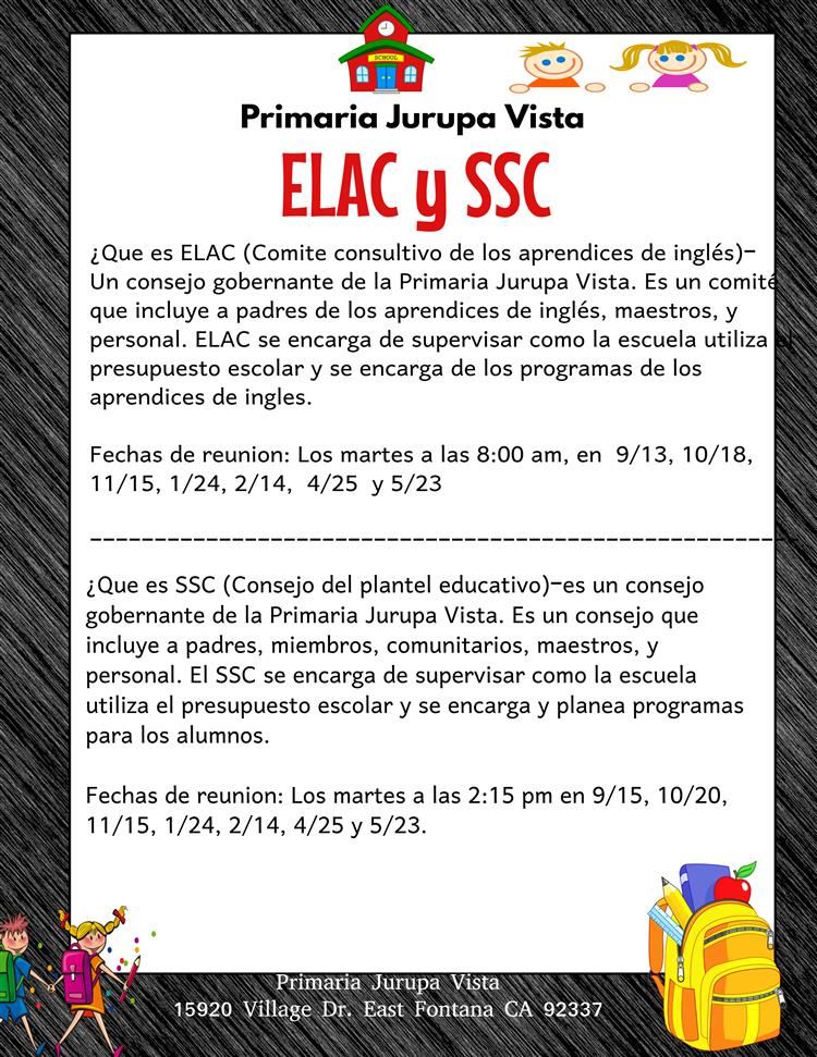  ELAC Y SSC